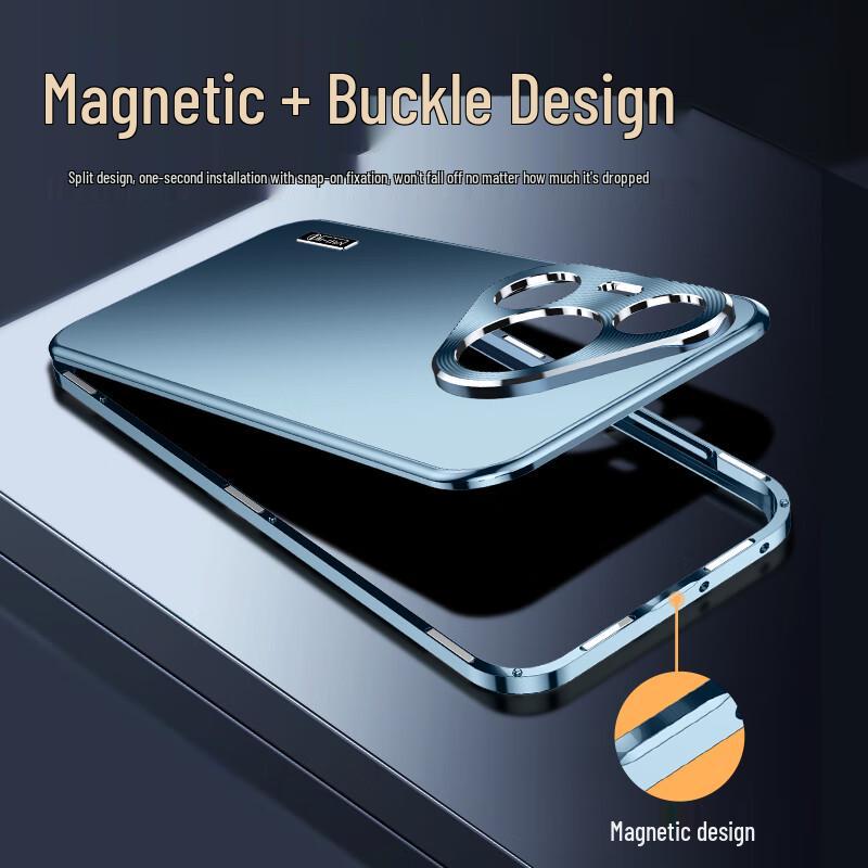 IM-CHEN Metal Magnetic Phone Case for Huawei Pura 70 Series