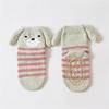 1 Pair Warm Infant Walking Socks Nonslip Bottom Cute Puppy Pattern Cosy Footwear For Cold Weather 0 to 3 Years