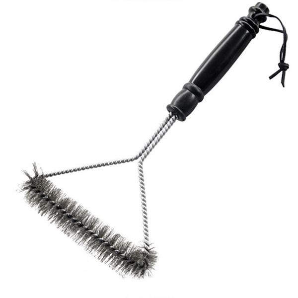 

1 шт., щетка для барбекю, гриль, инструмент для очистки, проволока из нержавеющей стали, диаметр щетины, круглая щетка из нержавеющей стали, аксессуары для барбекю 1PCS