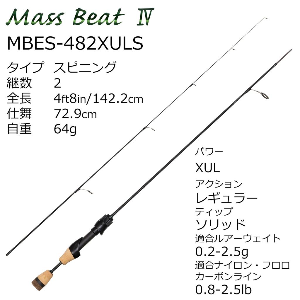 AbuGarcia Mass Beat IV MBES-482XULS Area Trout Pipe Fishing 2-Piece Reel