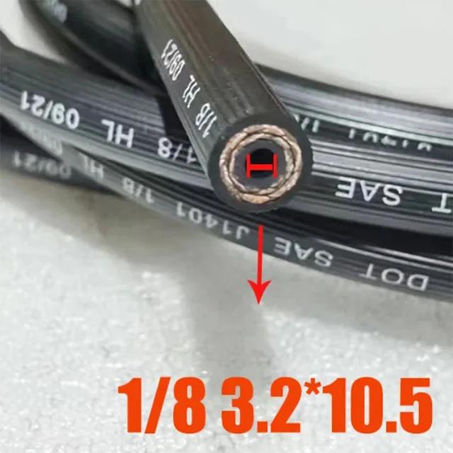 DOT Enhancement Hydraulic Brake Hose High Pressure Auto Brake Pipe Hydraulic Rubber Hose for Motorcycle Dirt Bike ID 3.2~4.8mm 1M