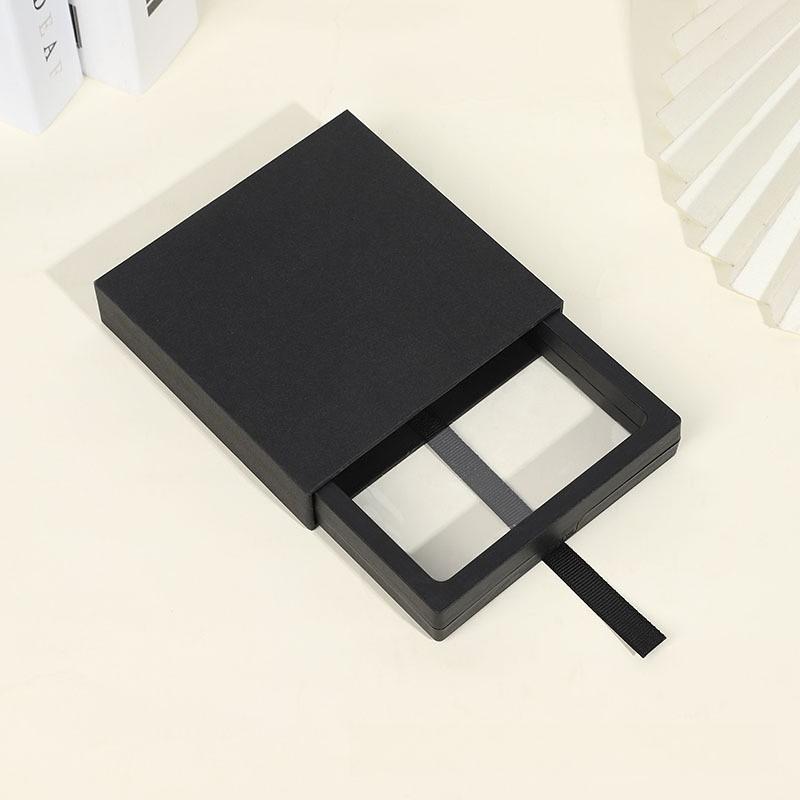 

Transparent PE Film Suspension Box Anti Oxidation Jewelry Case Bracelet Necklace Drawer Boxes Ring Necklace Earring Packaging Box Jewelry Coin 10pcs 7*7*2cm