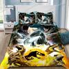 Dinosaur Duvet Covers Pillowcases Set Polyester Lovely Pattern 3D Cartoon Quilt Cover Custom Bedding Set Queen Size741