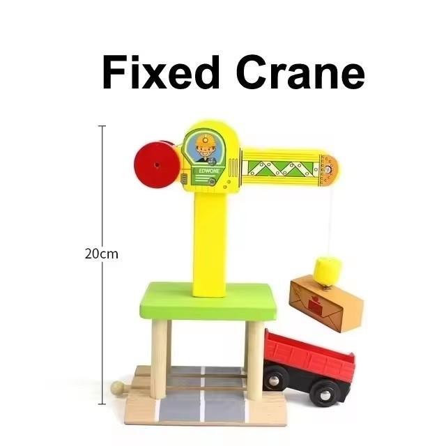 Wooden Track Accessories All Kinds of Wooden Bridge Tunnel Station Fit for Brand Wooden Train Tracks Railway Toys for Kids