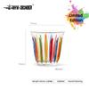 Tazza in Vetro Sporca Dipinta a Mano Art Espresso Latte Tazze Tazze Classiche Chic Ufficio Casa Tazza Acqua Caffetteria Bar
