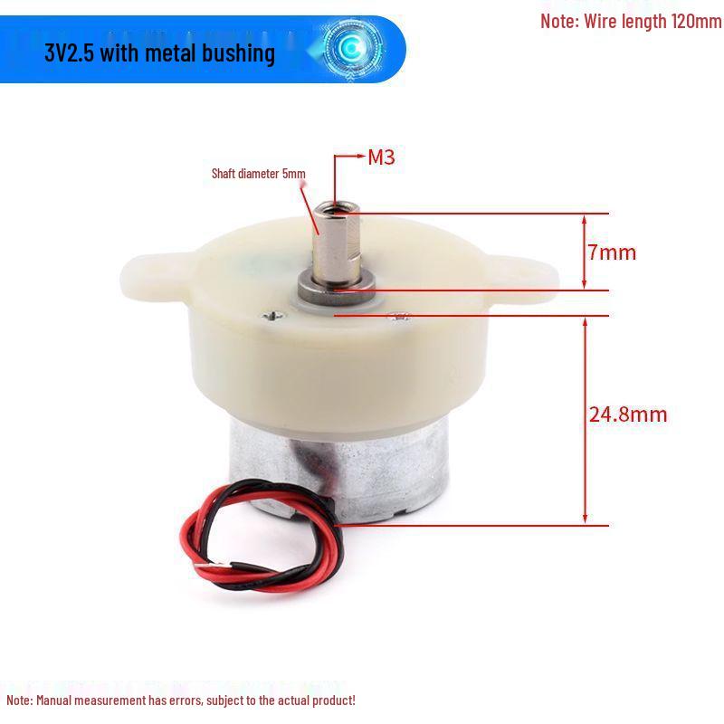 300 Gear Motor 3V-6V for Robot, Rotating Crafts, Electric Light Box - Low Speed