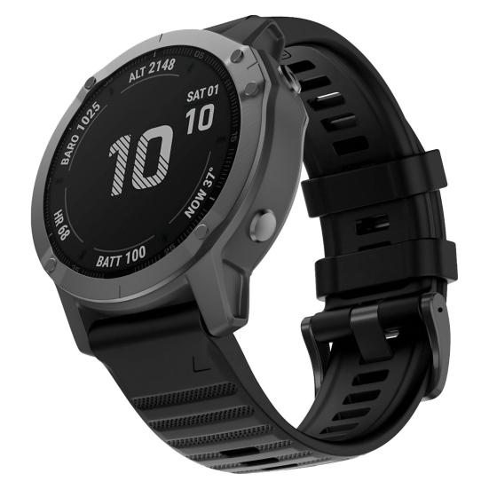 Watch Band Replacement Soft Silicone 22mm/26mm Quick Release Watchband Strap Garmin Fenix 6/Fenix6 Pro/Approach S60/Forerunner935/Forerunner945/Fenix5