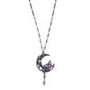 Butterfly and Crescent Moon Motif Necklace SAXN049760XV [Anna Sui]