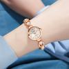 Reloj de Pulsera Elegante para Mujer Exquisita Pulsera para Mujer Pedrería Cuarzo Cristal Falso Reloj de Esfera Pequeña
