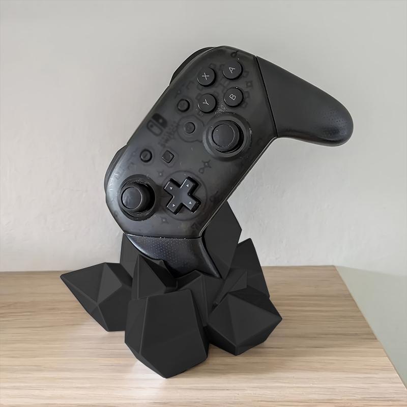 1pc Modern Crystal Shaped Game Controller Base Holder Compatible For Xbox PS4 And PS5 Display Stand Home Storage Decoration