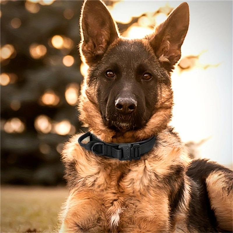 Dog Collar Nylon Adjustable Durable German Shepherd For Medium Large Outdoor Walking Training Pet Supplies