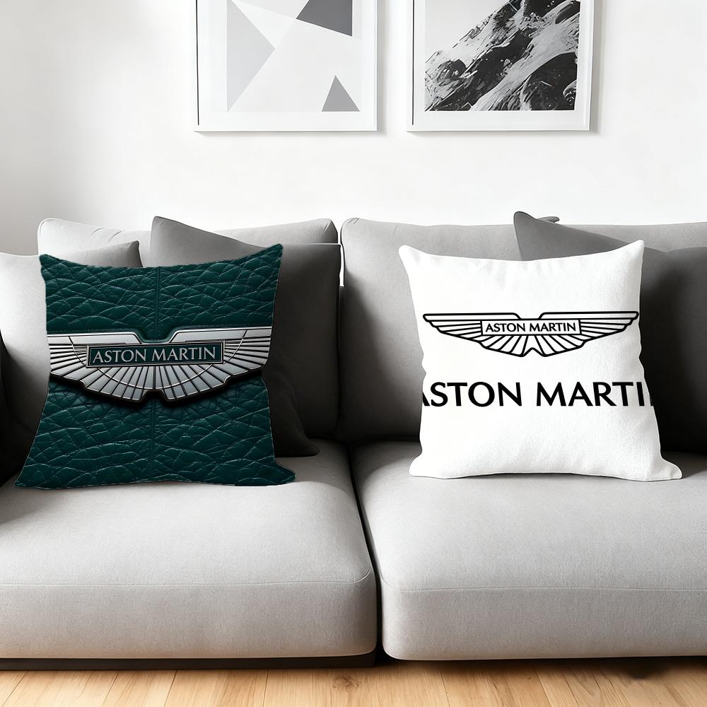 Luxury A-Aston-S Martin Cushion Cover Silky Short Plush Home Sofa Cushion Cover - Invisible Zipper Home Decoration