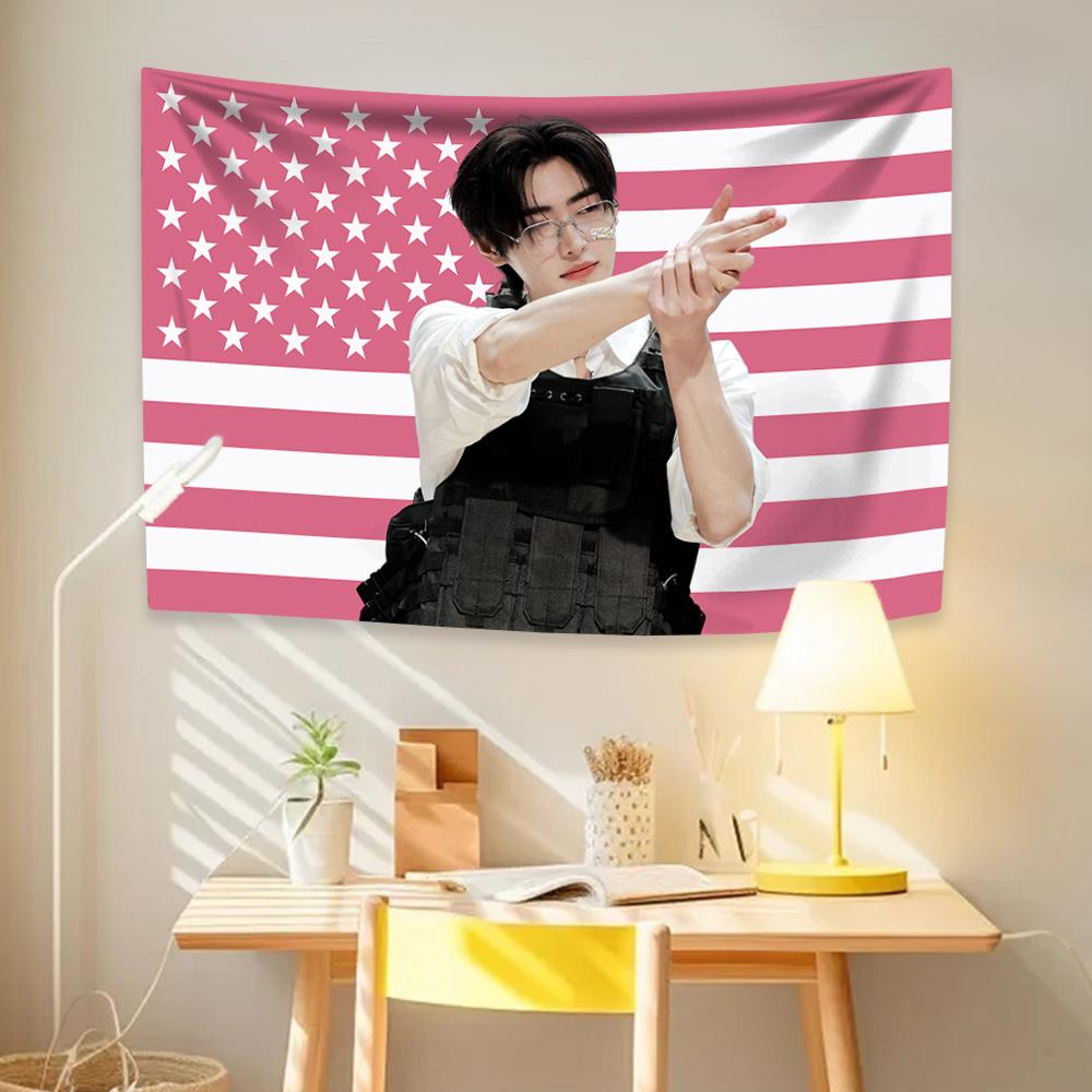 

Sunghoons Hot Girls Tapestry Kpop Idol Flag Home Decor Dormitory Background Cloth Gift Ideas Birthday Gift & Concert Banner 29x37in