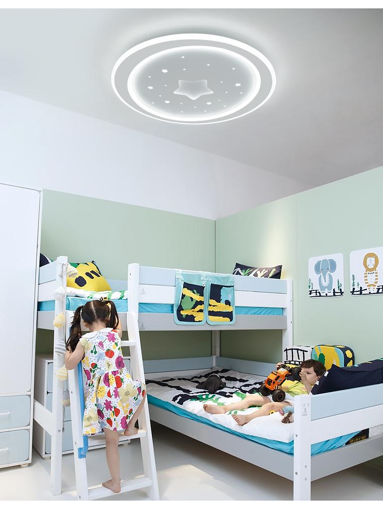 Modern LED Ceiling Lamp Chandelier for Child's Living Room Bedroom Study Creative Home Decoration Indoor Lighting Fixture Lustre