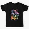 Dragon Fire Dark Rainbow Kids T-Shirt