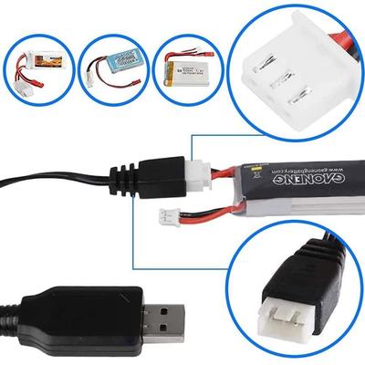 1000mAh/500mAh RC Spielzeug Ladegerät XH-3P/XH4P/PH2.0/SM-3Pin Netzteil Tragbares USB-Ladegerät