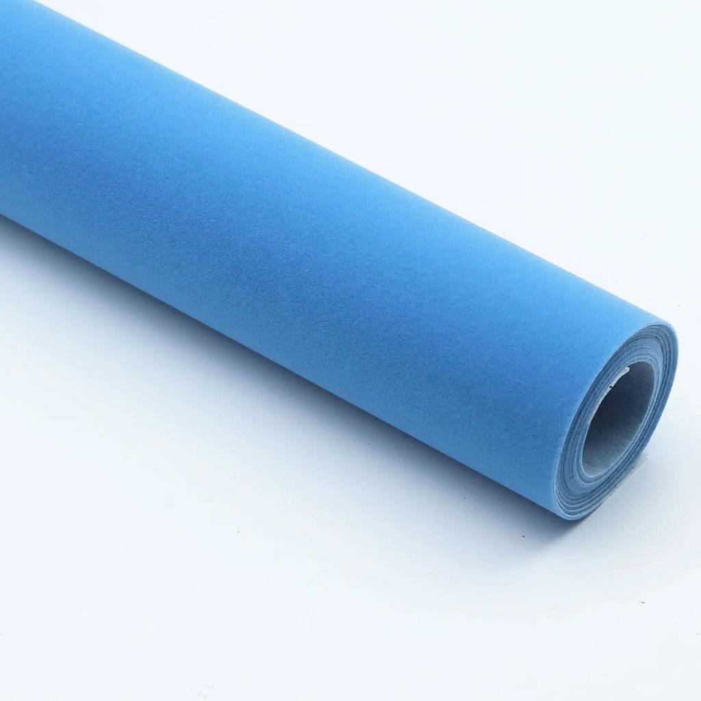 500cm/300cm/200cm/100cm*45cm Multi Colors Self Adhesive Flocking Fabric Sticky Velvet Cloth for Jewellry Box Car Decor 1.2MM