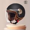 Half Face Motorcycle Helmet All Retro Style Warm Winter Fits Men Women Electric Scooter Safety