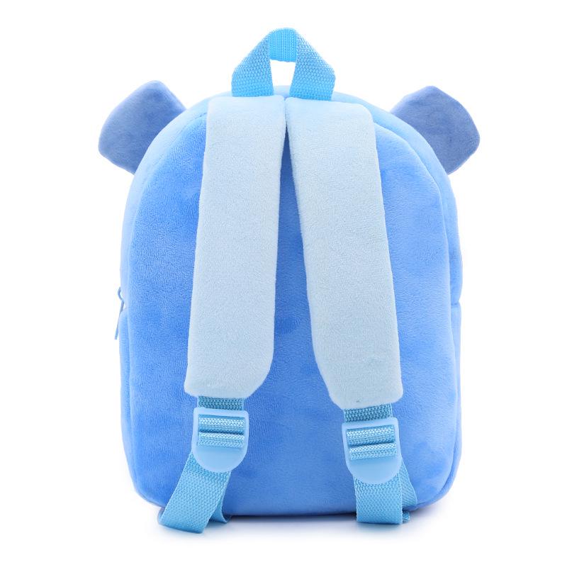 Cute Zoo Children's Bag Backpack Plush Backpack Animal Hippo Children's Early Education Burden Reduction Bag