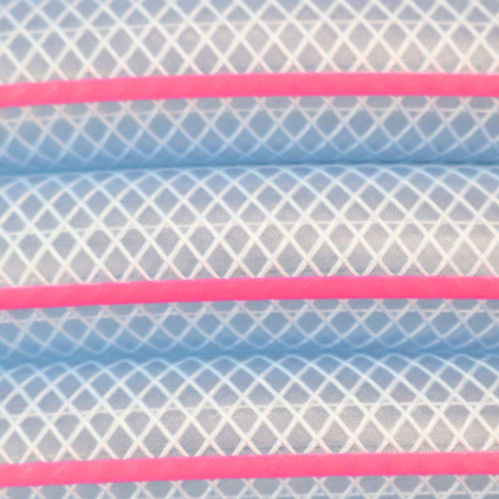 Kakuichi Inner diameter 18mm Outer diameter 23mm 50m roll FUN hose F121C transparent thread wrapped clear pink line +