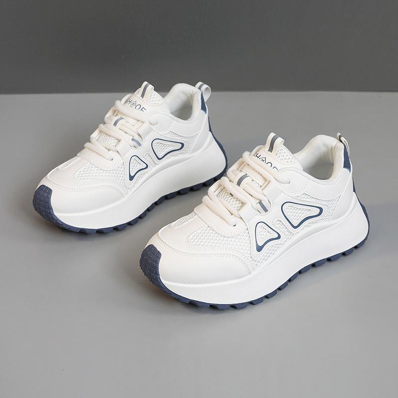 

BN030 thick-soled dad shoes for women 2025 spring and autumn new women s mesh breathable women s shoes silver height increase casual 35