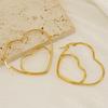 Trendy Double-Layer Heart Design Earrings: European & American Fashion, Versatile & Stylish for Women