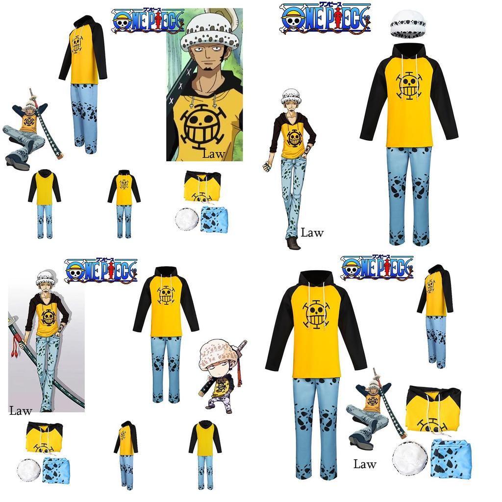 Cos One Piece Trafalgar D. Water Law Cosplay Costume