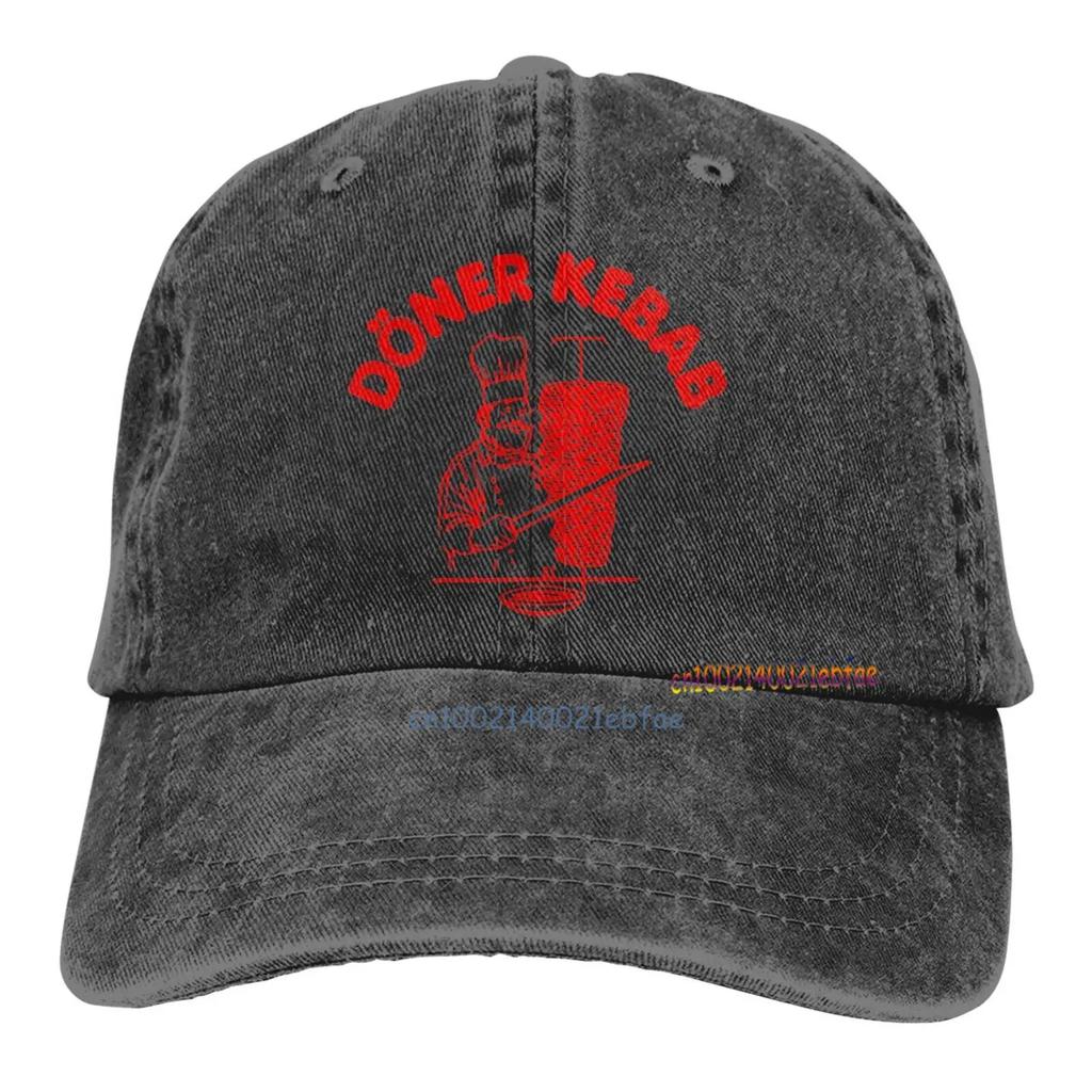 Döner Kebab Grafik Baseball Caps Unisex Lässige Snapback Mütze Lustige Herren Baumwoll-Trucker-Caps Outdoor Sportkappe Hip Hop Denim Hüte