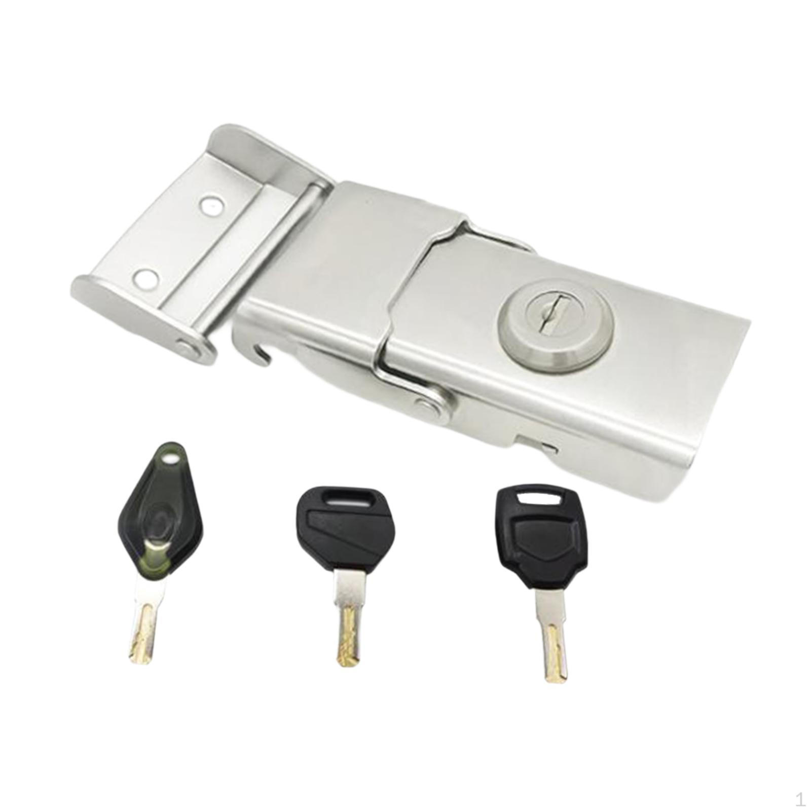 

Motorcycle Rear Trunk Box Lock Replace Easy to Install Stable Anti-theft Locking Tool for Saddlebags H668CL
