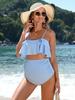 European-American Quick-Dry Maternity Bikini: Solid Color, Sexy, Breathable Swimsuit for Pregnant Women