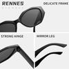 Rennes' new irregular cat eye sunglasses are a must-have sunshade sunglasses for men's and women's European and American high-end concave shapes