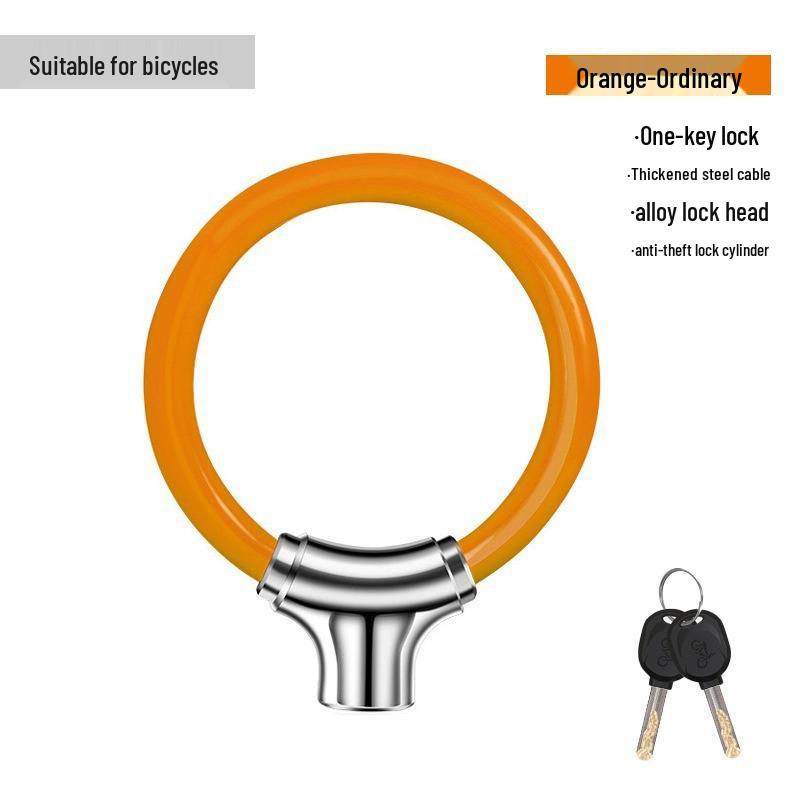 Anti-Theft Portable Bike & Skateboard Ground Lock with Electric Battery