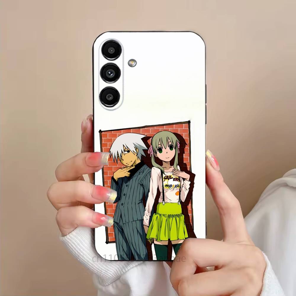 S-Soul Eater Anime Phone Case For Samsung S25,24,21,22,23,S30,Ultra,S20,Plus,Fe,Lite,Note,S10,S9,Black Soft Shell