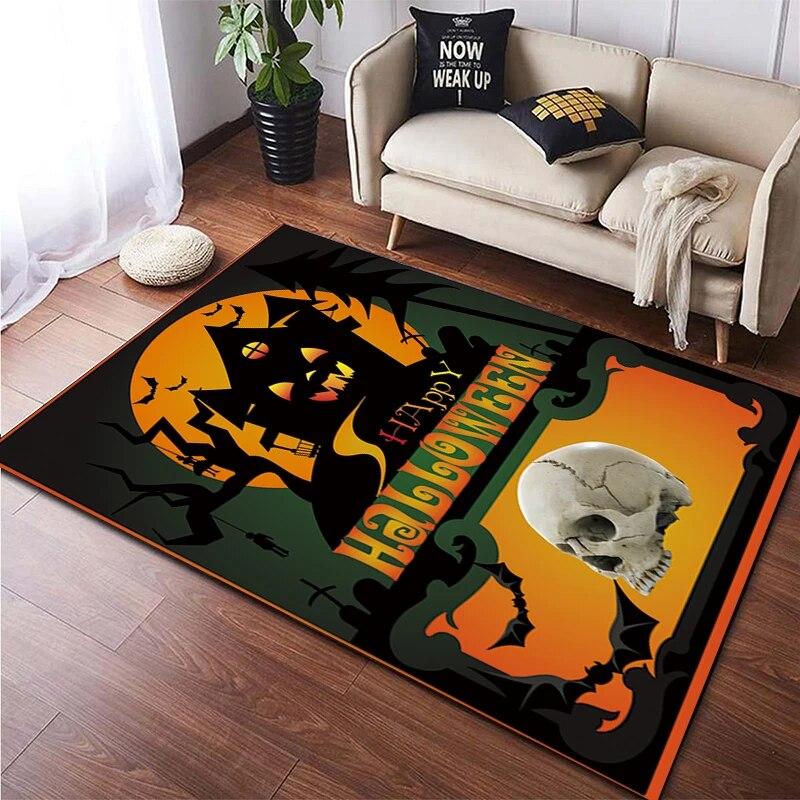 Halloween New Year Gift HD Printing Area Carpet, Living Room Sofa Decorative Carpet, Anti-skid Mat, Alfombras Direct Shipment