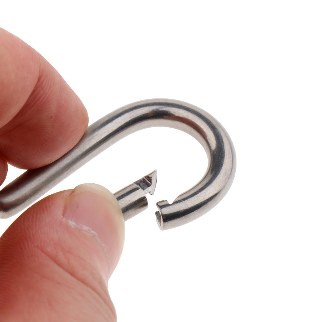 316 Stainless Steel Keychain Clip Carabiner for Kayak Leash