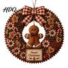 Relaxing Holiday Craft Projects 3D Fabric Wreath Poke Art Kit for Adults Christmas Unique Keepsake Presents Kit Santa Snowman Design