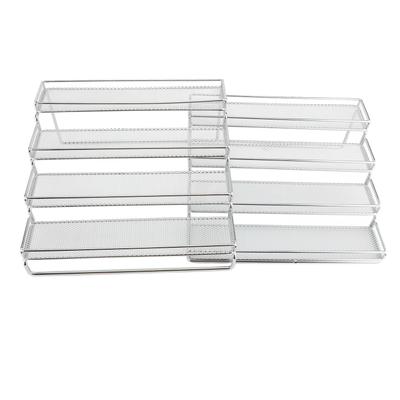 4 Tier Seasoning Rack Organizer Iron Wire Expandable Seasoning Organizer Kitchen Counter Shelves
