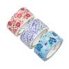 Kamiiso Sansho Masking Tape SAIEN Original 3-Pattern Set (Rose Garden, Lavender Field, Rainy Hydrang