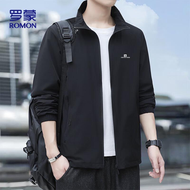 ROMON Men's Autumn Business Casual Stand-Collar Jacket JK02