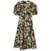 ERDEM F1D914 Black floral print one-piece 24FW dress UK6 blackUsed