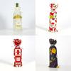 Festive Christmas Wine Bottle Gift Bags With Sequins For A Vibrant Holiday Table