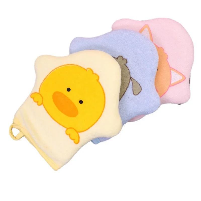 Soft Cartoon Body Scrub Mitt, Exfoliating Bath Towel, Full-Body Cleaning Cloth, Specialized Back Care Tool for Bathroom (1pc)