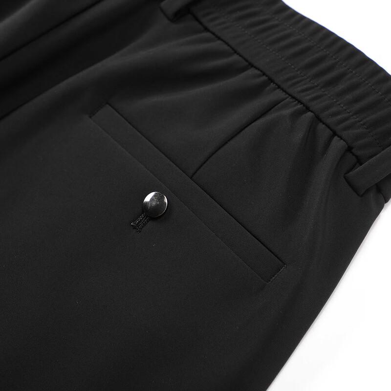 JOW Men's Fleece Lined Business Casual Straight-Leg Pants