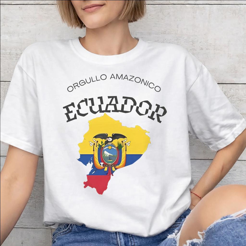 Unisex Unisex Ecuador Flag Shirt Pure Cotton New Arrival TShirt Top Clothing