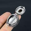 Tiger Eye Gemstone 925 Sterling Silver Jewelry Poison Ring Jewelry Size 9