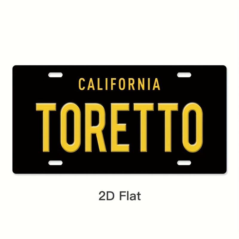 Retro Car 2D Metal Sign, Aluminum Wall Decor 15x30cm