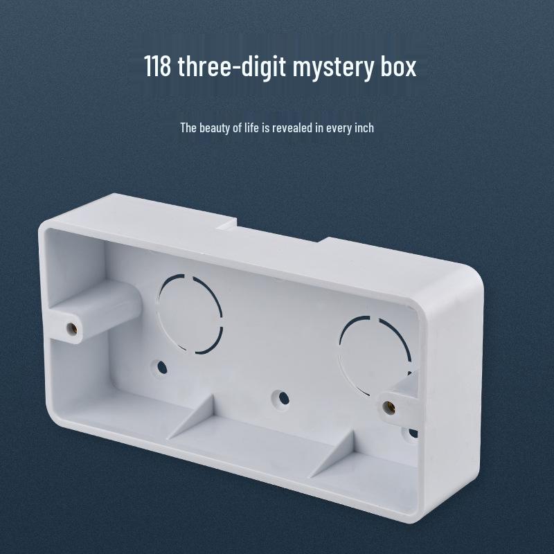 Scatola da incasso per cablaggio elettrico: Scatola di Derivazione per Interruttori e Prese Tipo 118, a Due, Tre o Quattro Posti