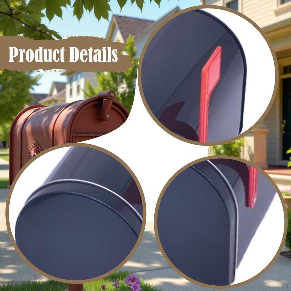 Mailbox As A Decorative Postbox, Metal And Storage Box Style Made of Tinplate for Christmas