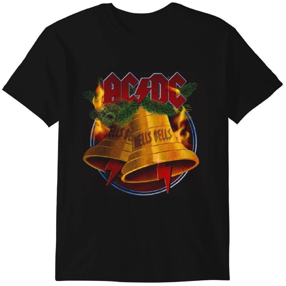 Unisexové tričko Klasické tričko DÁMSKÉ PÁNSKÉ TOPY TRIČKO AC LANE DC KAPELA HELLS BELLS