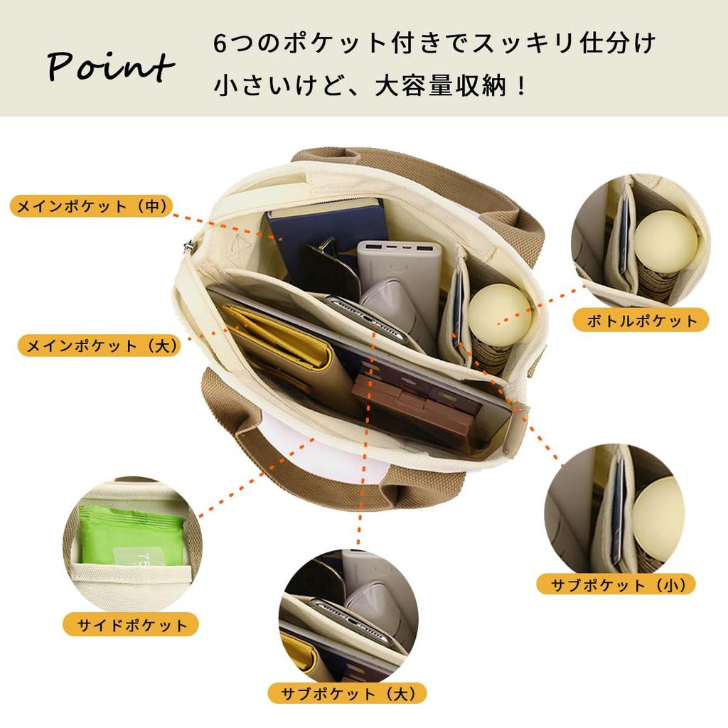 Taška tote pro s s ramenní mini tote ramenní oběd roztomilá [Z - ONE] ženy, lehká, zip, látka, přihrádky, taška, plátno, taška, taška pro matku,